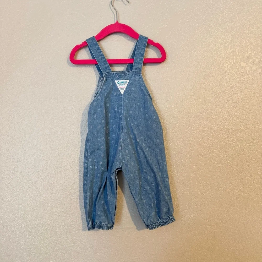 OshKosh B'Gosh Vintage‎ Floral Overalls - Picture 3 of 5